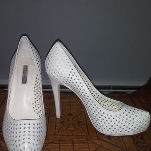BCBG leather, women's, platform pumps